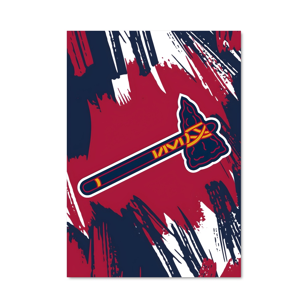 Poster Braves à l'Encre Rouge